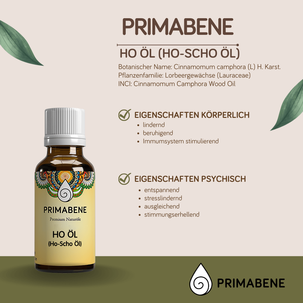 Bild von Ho-Öl (Ho-Scho-Öl), 100% rein ätherisches Öl